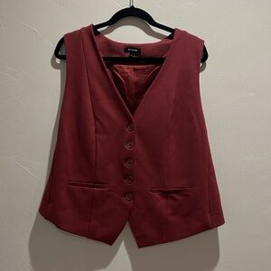 Burgundy Vest by Studio